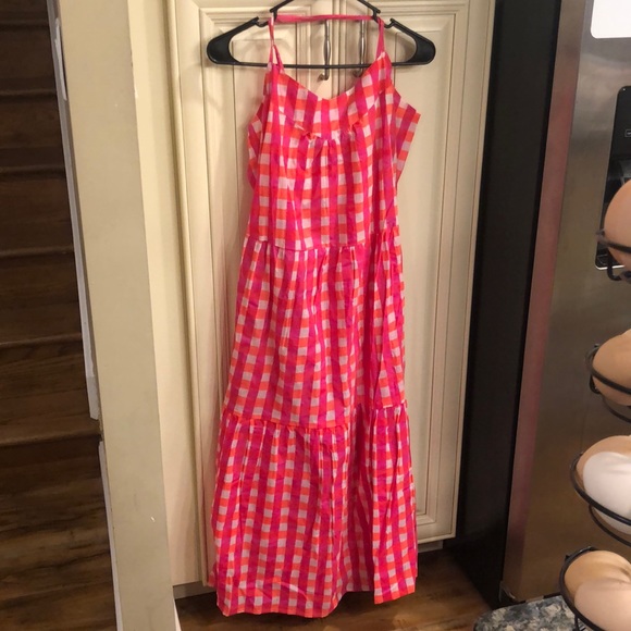 J. Crew Dresses & Skirts - NEW SZ Blockprints X J Crew Tiered Dress 👗 in Gingham
